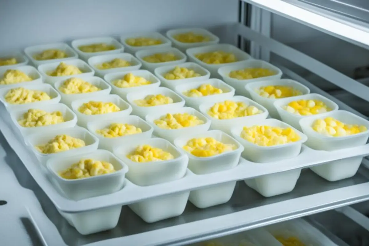 Can boiled eggs be frozen and reheated?