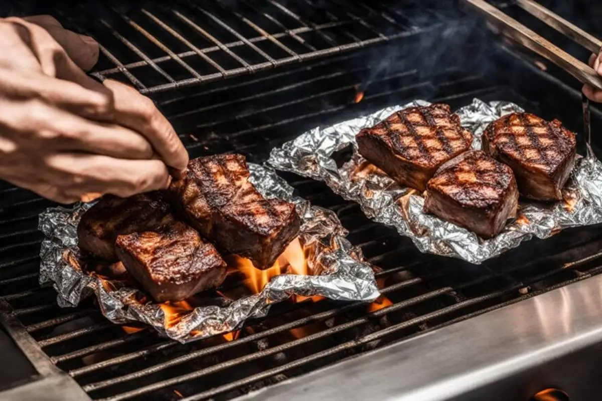 do you poke holes in aluminum foil when grilling