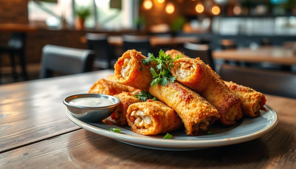 crab cake egg rolls