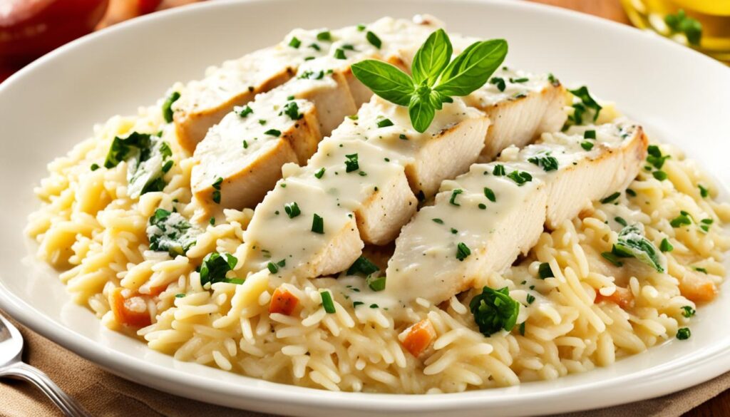 creamy parmesan chicken and rice one pot