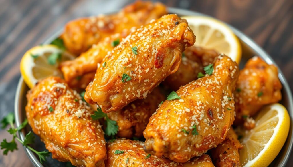 crispy garlic parmesan wings