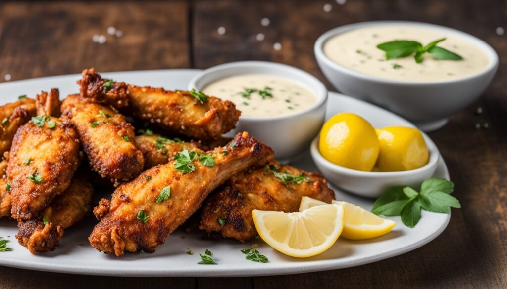 crispy garlic parmesan wings