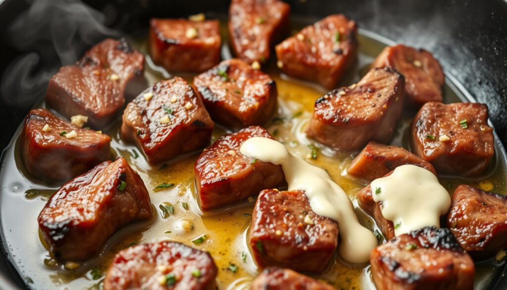 garlic butter steak appetizers