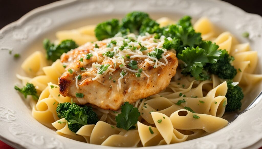 garlic parmesan chicken pasta