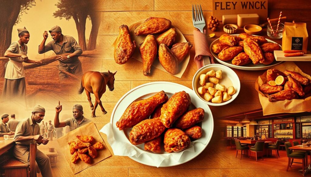 history of fried chicken wings