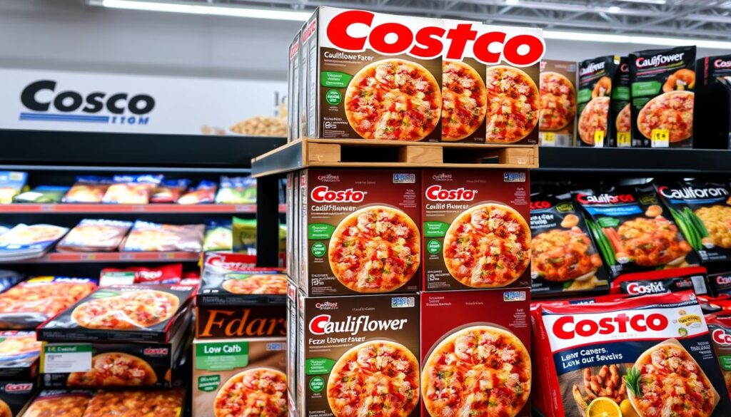 Costco frozen foods with cauliflower pizzas