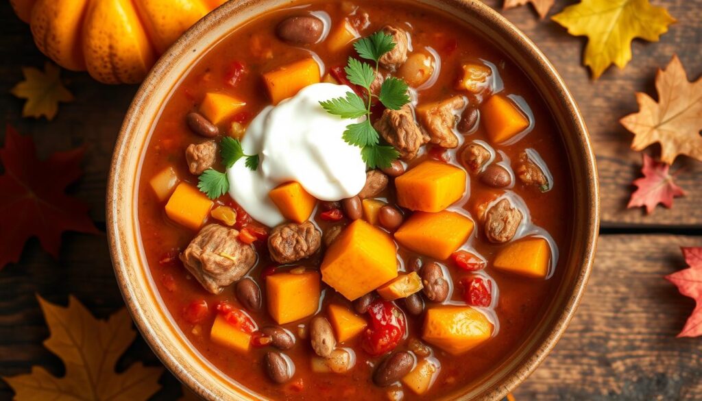 beef turkey pumpkin chili