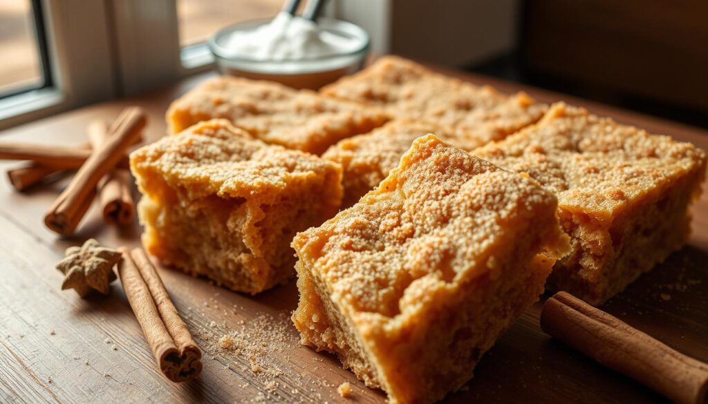 cinnamon sugar blondies