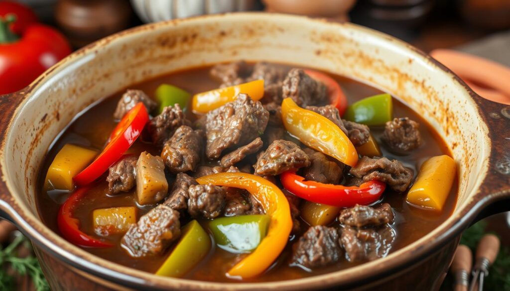 crockpot pepper steak