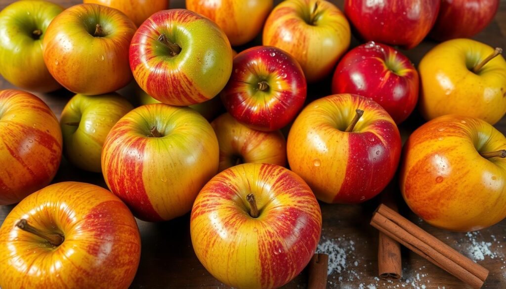 fresh apples for apple pastries