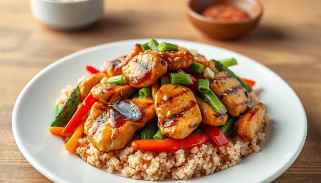 healthier Mongolian chicken