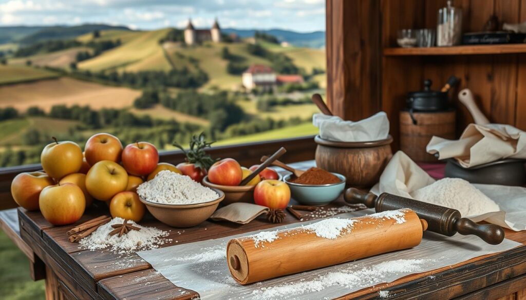 history of apple strudel