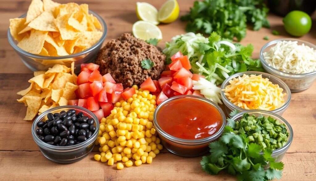 walking taco casserole ingredients