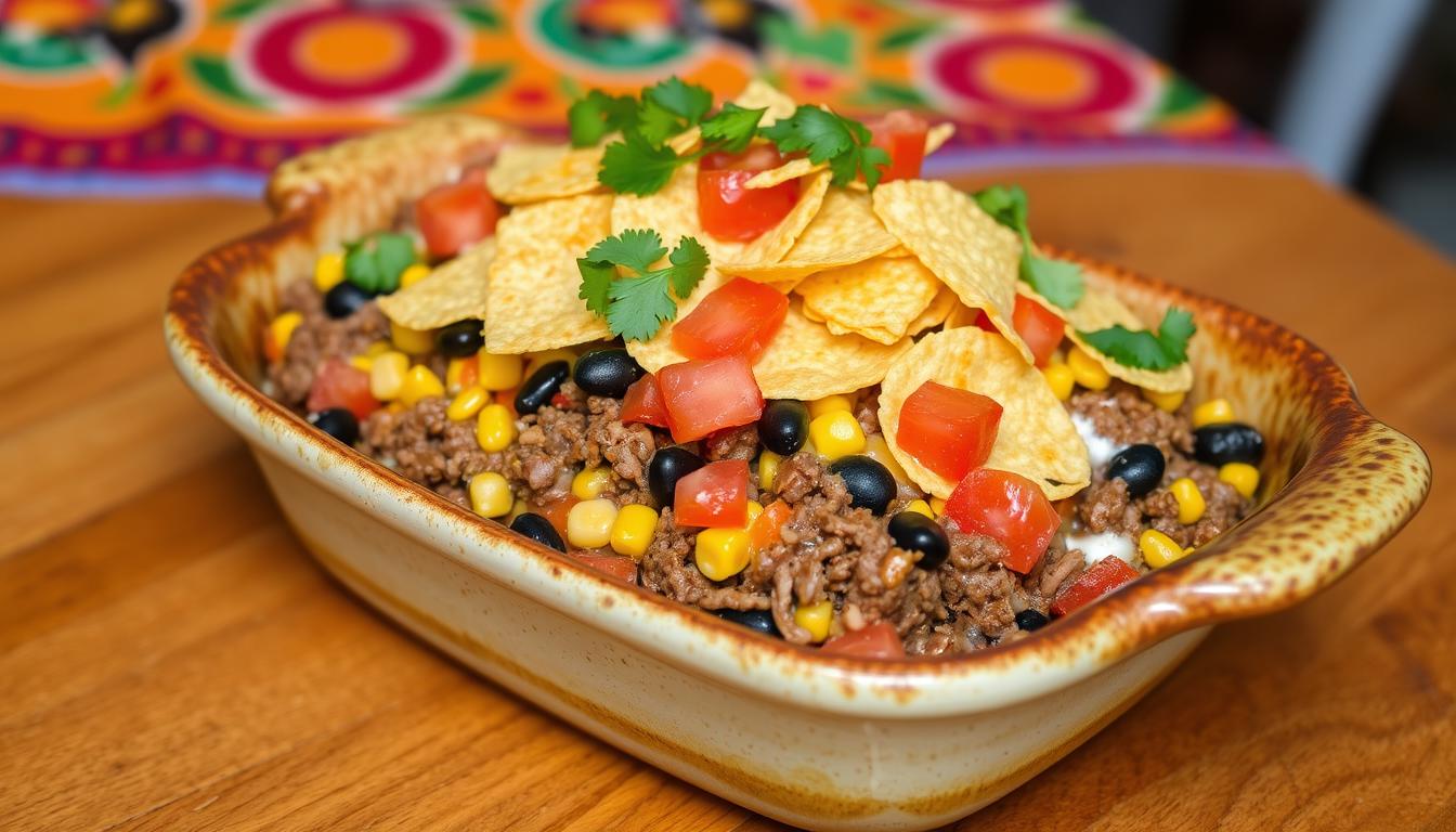 walking taco casserole recipe