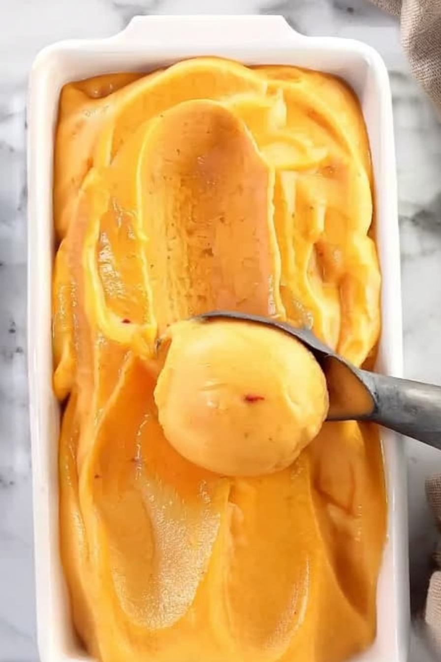 Peach Sorbet Recipe Delicious Peach Sorbet
