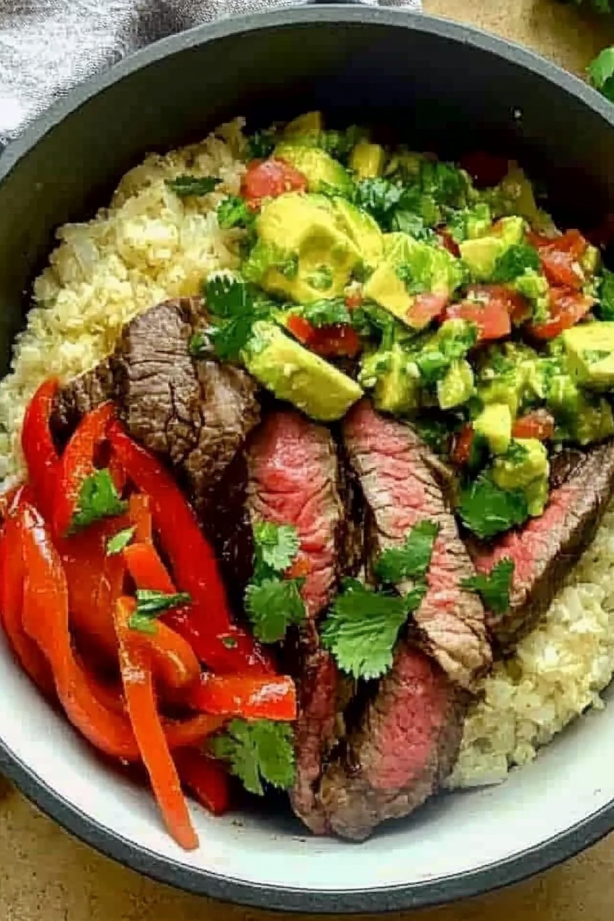 Delicious Steak Fajita Bowl