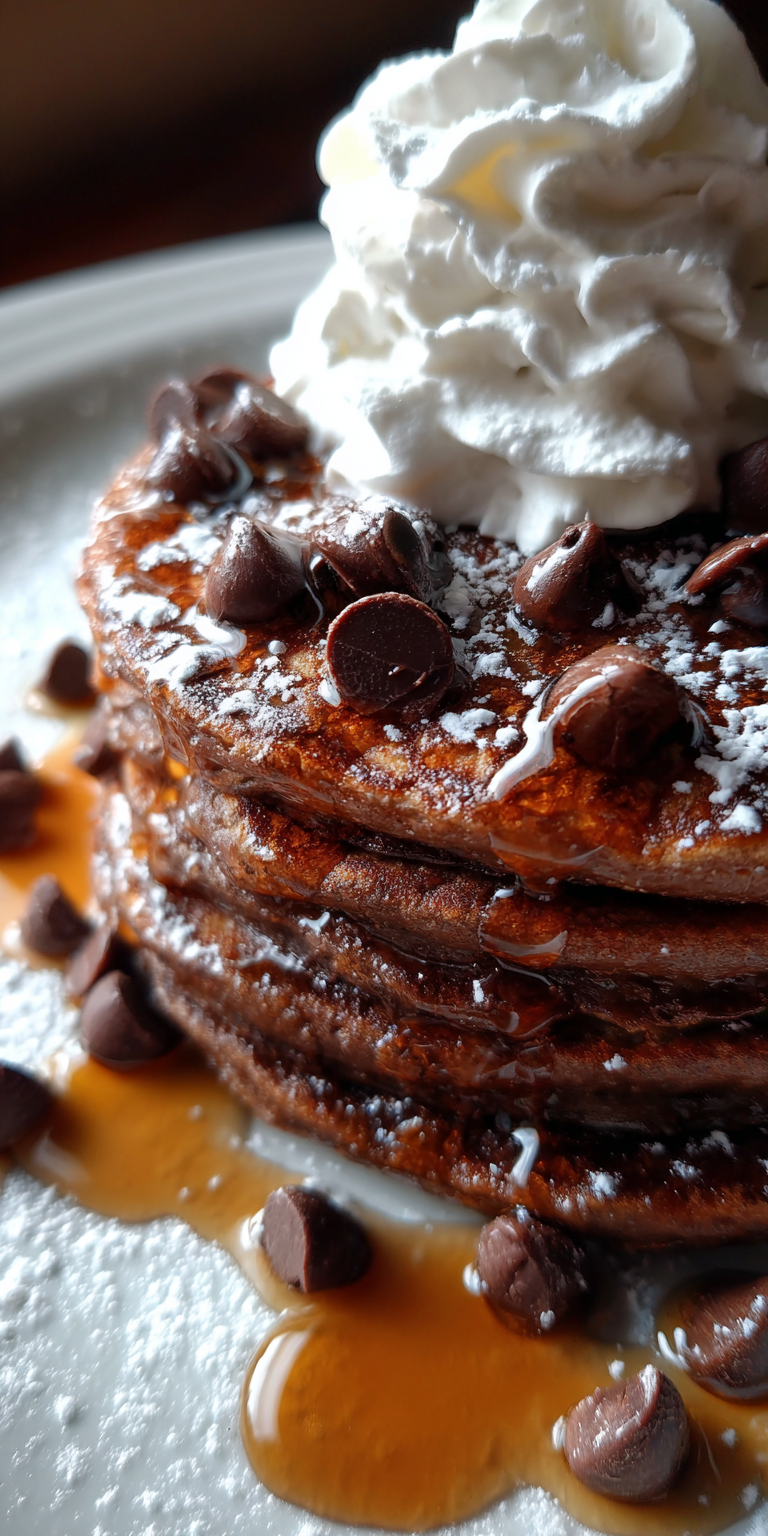 A collection of ingredients for Double-Chocolate Espresso Pancakes ready to be mixed