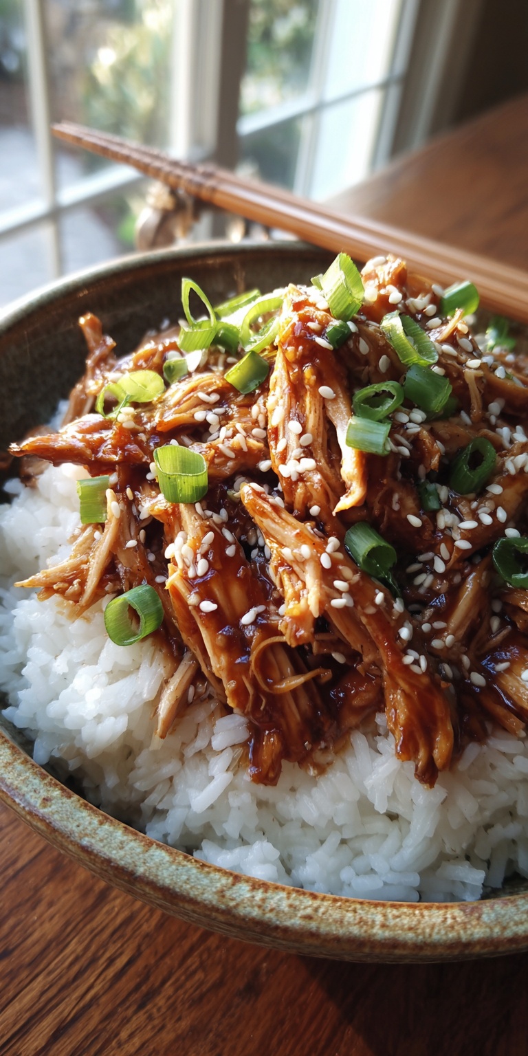 A collection of fresh components for making Dump and Go Crockpot Teriyaki Chicken