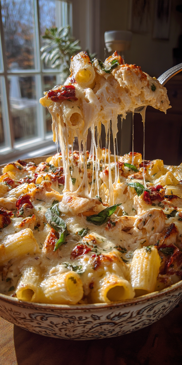 Marry Me Chicken Pasta Bake ingredients ready for cooking