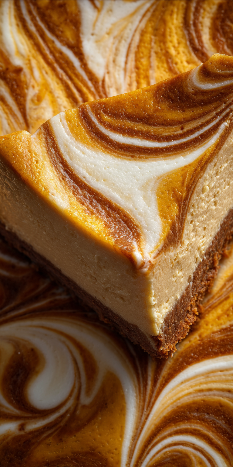 A collection of fresh components for making Pumpkin Swirl Gingersnap Cheesecake with warm autumn spices