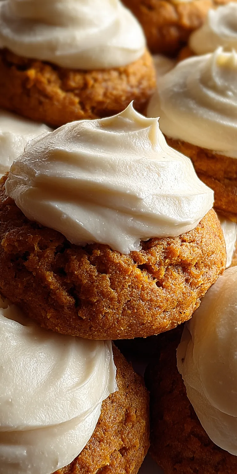 A plate of soft pumpkin cookies with a warm, spiced aroma, perfect for fall