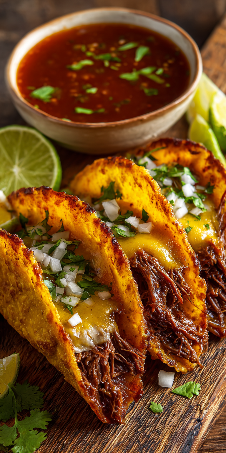 Fresh components for making a Birria Tacos Recipe at home