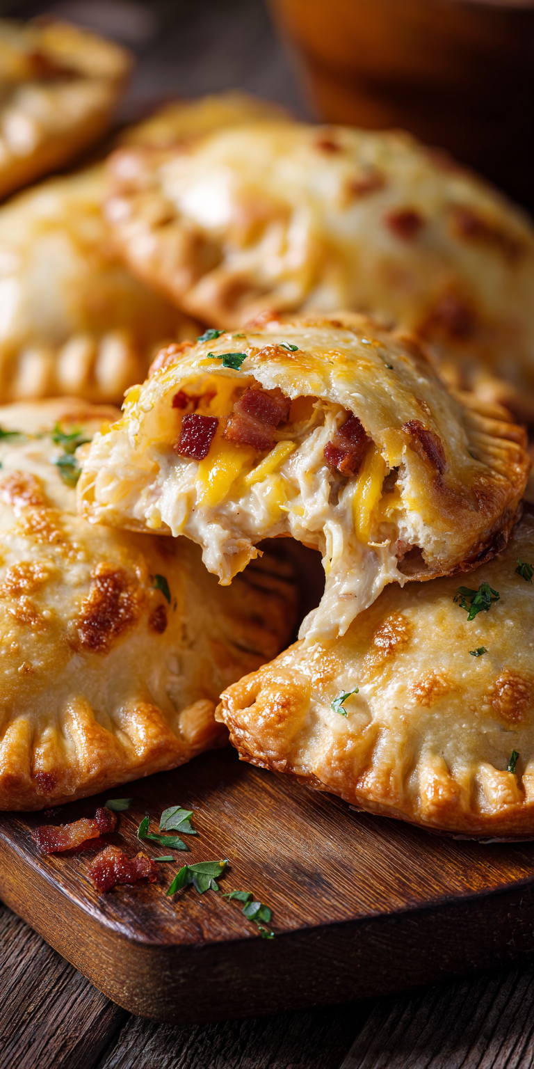 Crack Chicken Empanadas served warm with cozy spices