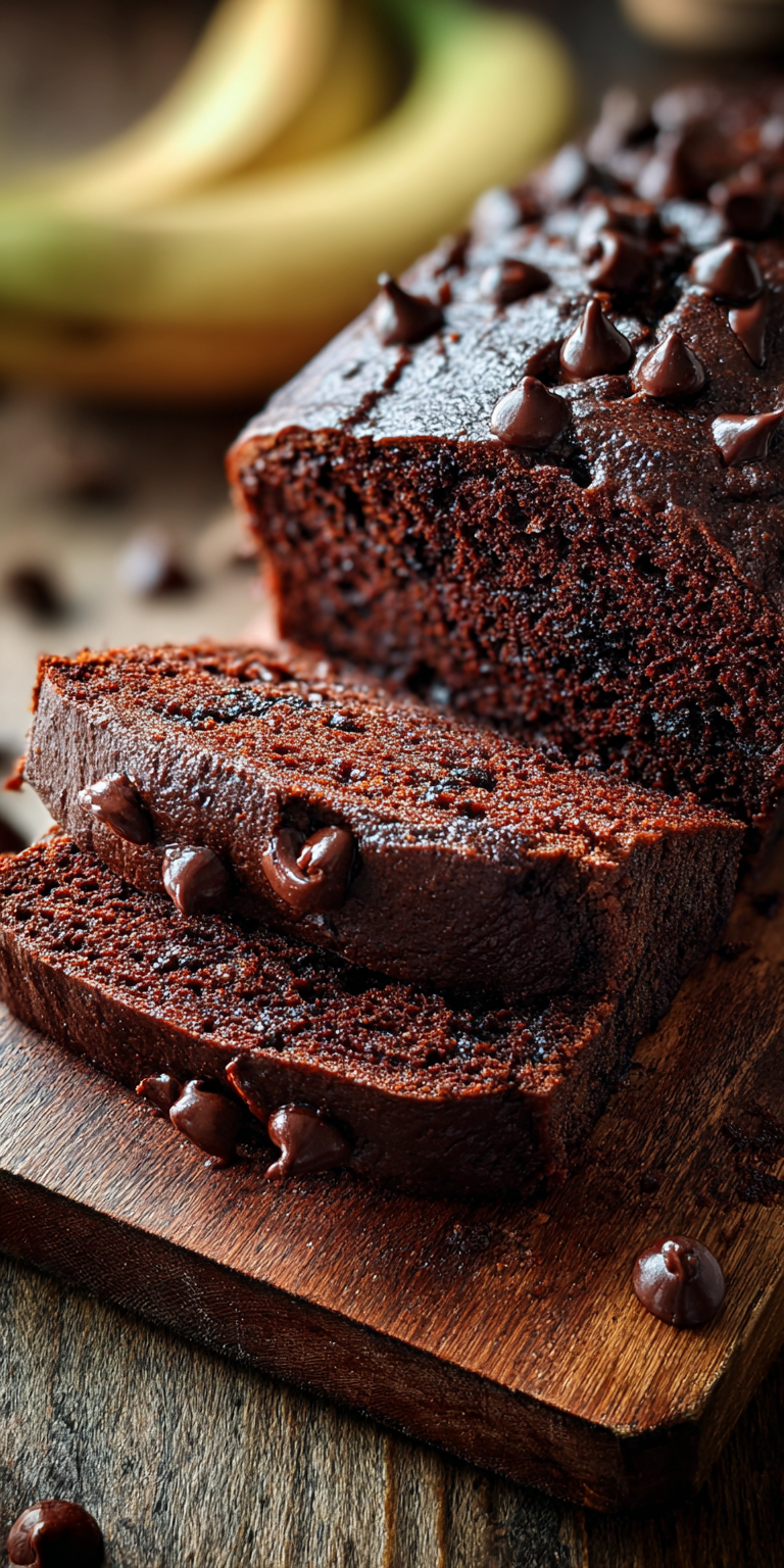 Double Chocolate Espresso Banana Bread ingredients ready for baking
