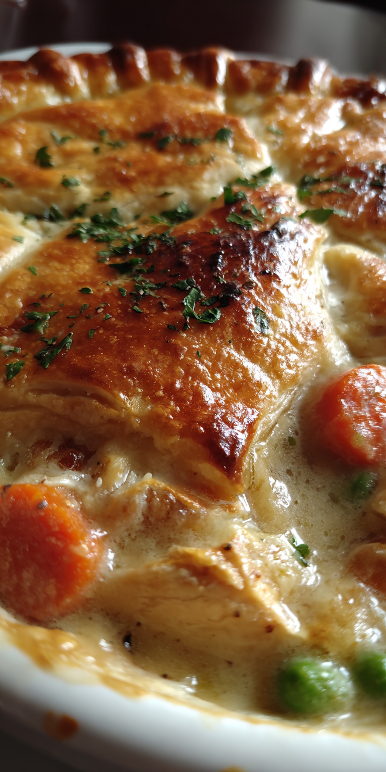 Close-up of fresh components for Marry Me Chicken Pot Pie preparation