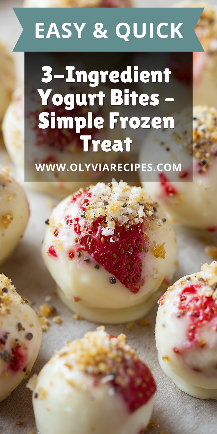 3-Ingredient Yogurt Bites – Simple Frozen Treat served warm with cozy spices