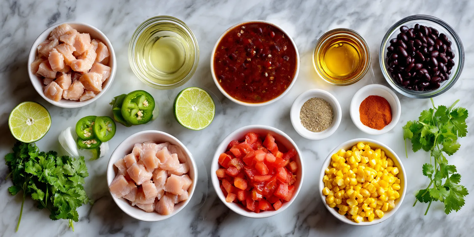 8-Can Chicken Taco Soup – Quick & Delicious served warm with cozy spices