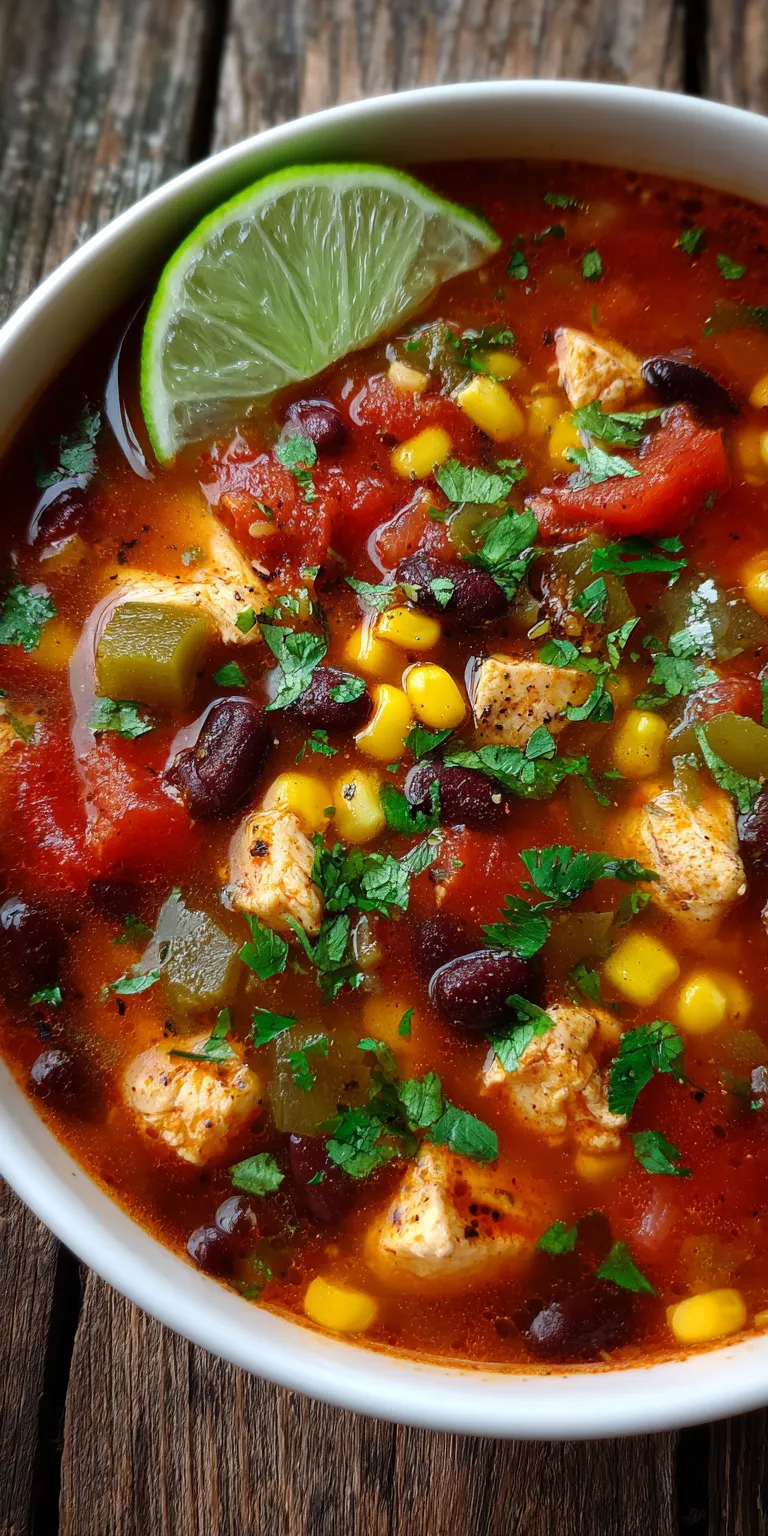 8-Can Chicken Taco Soup – Quick & Delicious served warm with cozy spices