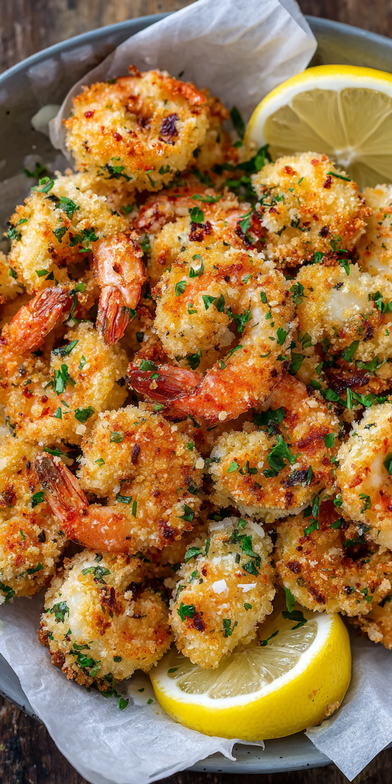 Air Fryer Shrimp Scampi Bites – Crispy Appetizer served warm with cozy spices