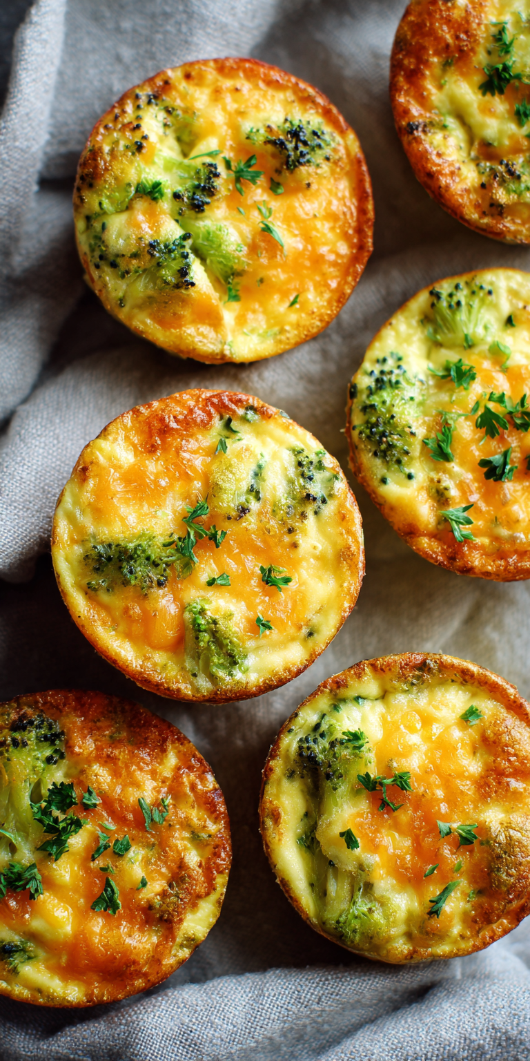 Broccoli Egg Bites – Protein-Packed Toddler Lunch served warm with cozy spices