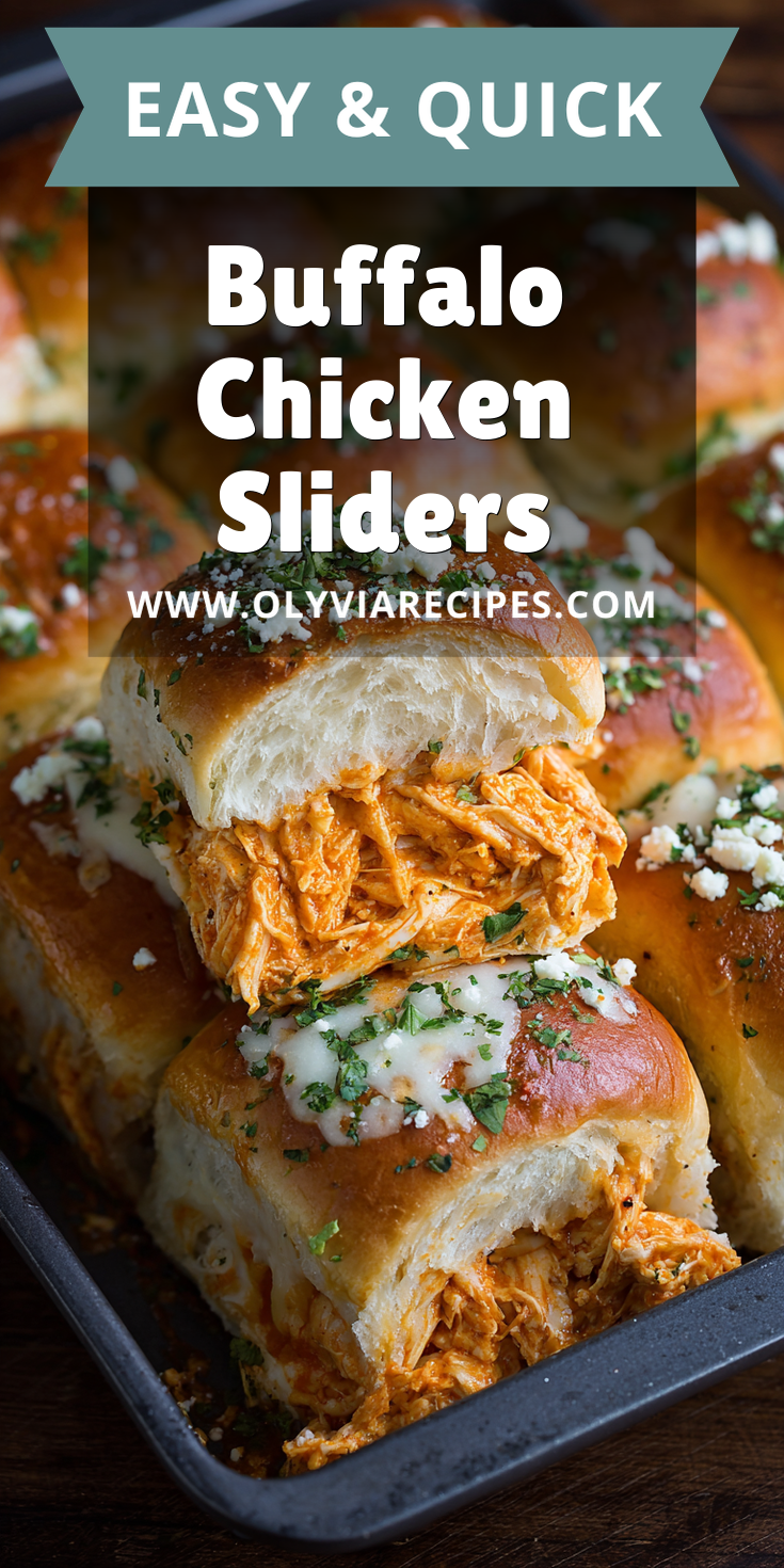 Buffalo Chicken Sliders served warm with cozy spices