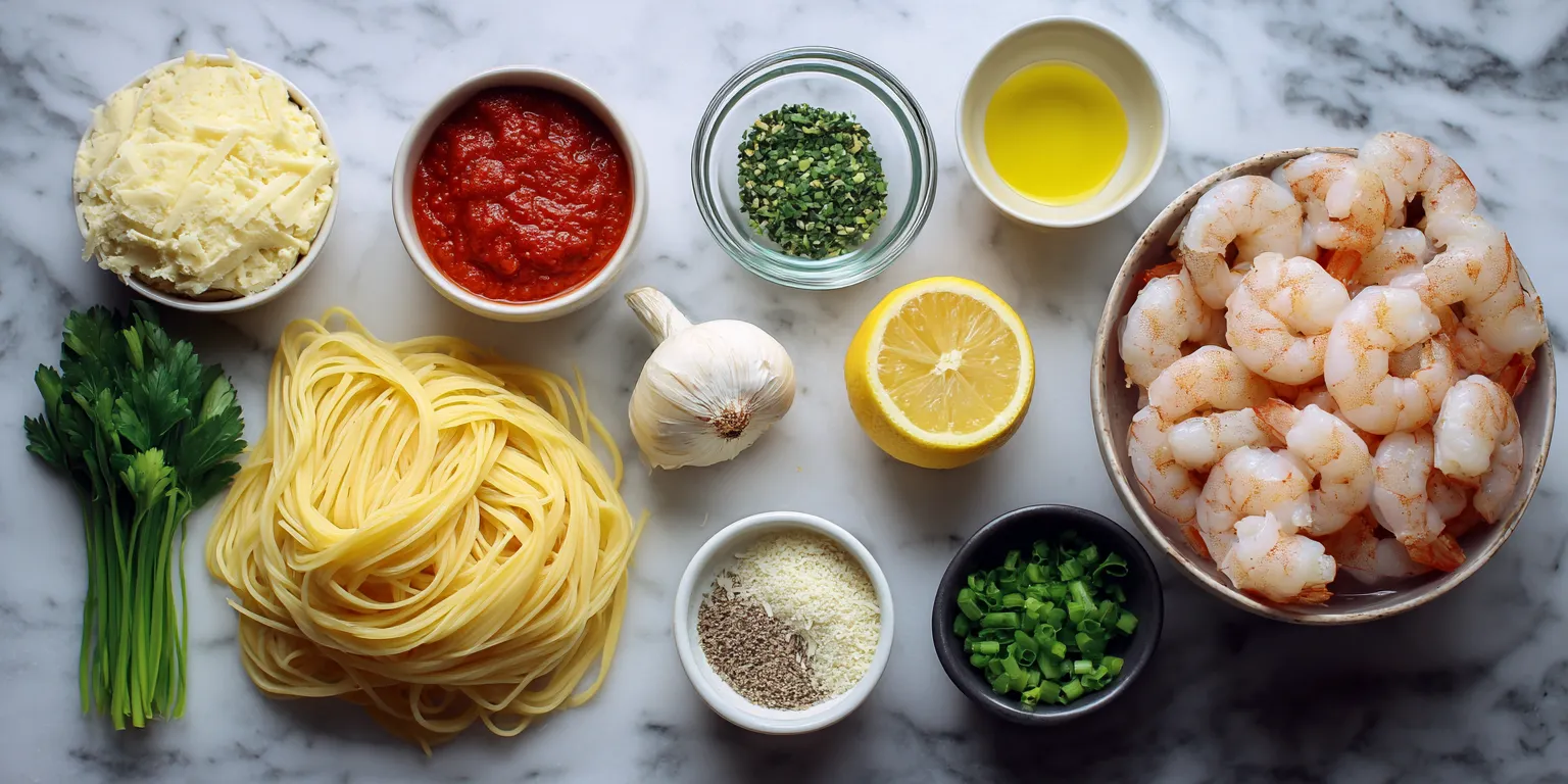 Buffalo Shrimp Scampi served warm with cozy spices