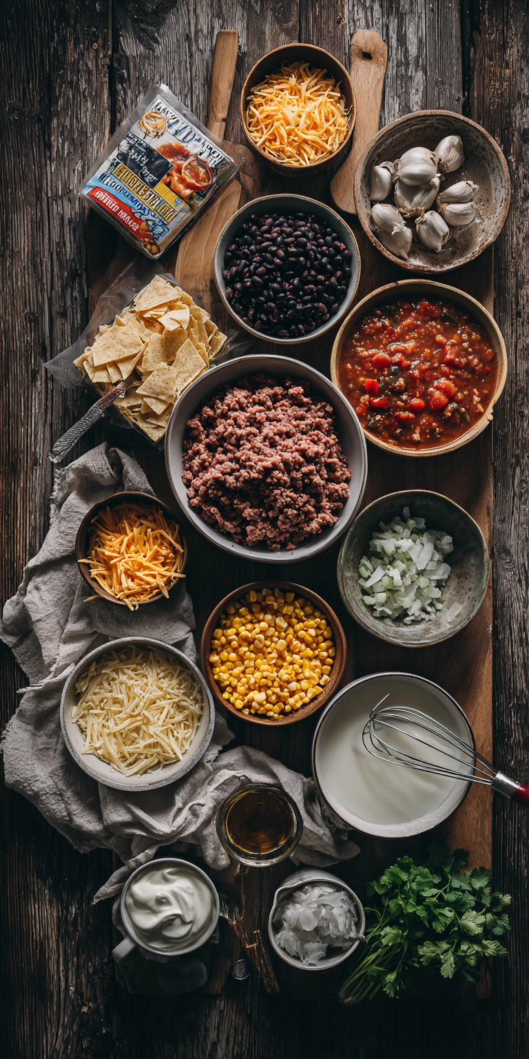 Cheesy Tex-Mex Taco Soup – Easy Family Favorite served warm with cozy spices
