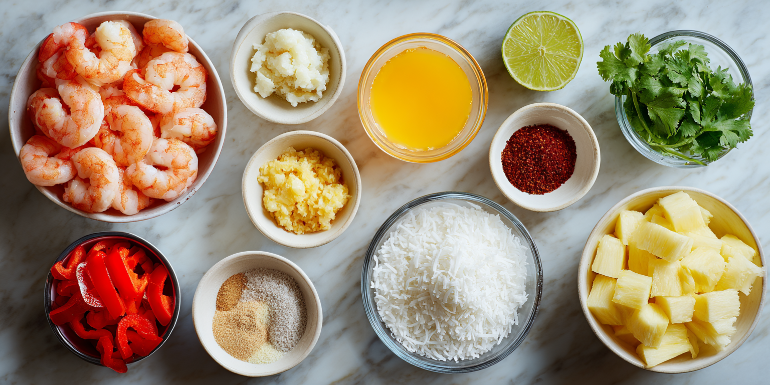 Coconut Curry Shrimp Scampi – Tropical Island Flavors served warm with cozy spices