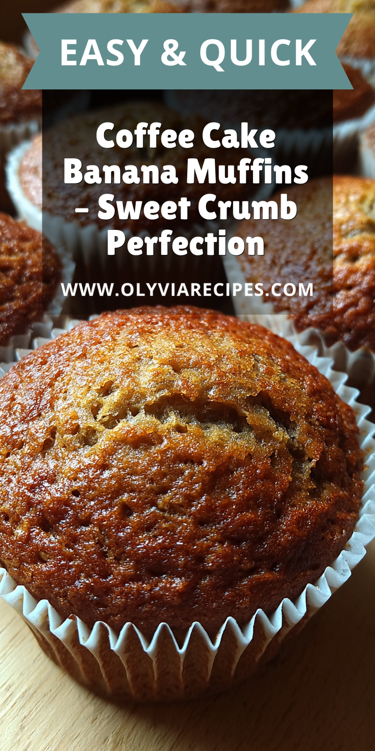 Coffee Cake Banana Muffins – Sweet Crumb Perfection served warm with cozy spices