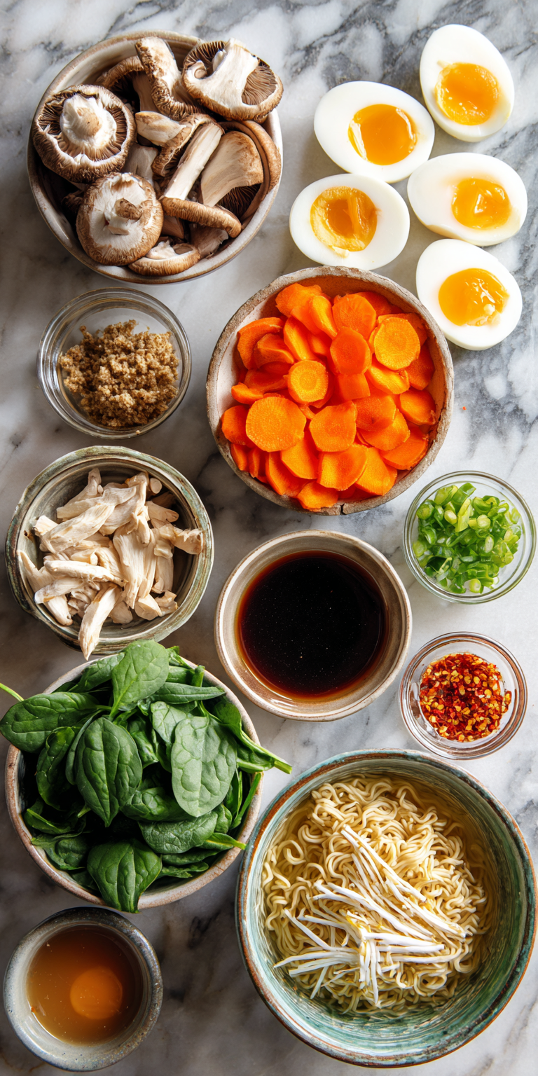 Crockpot Chicken Ramen Hearty Japanese Comfort Bowl served warm with cozy spices