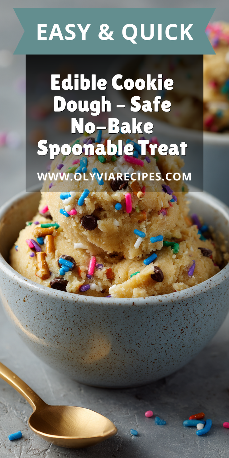 Edible Cookie Dough – Safe No-Bake Spoonable Treat served warm with cozy spices