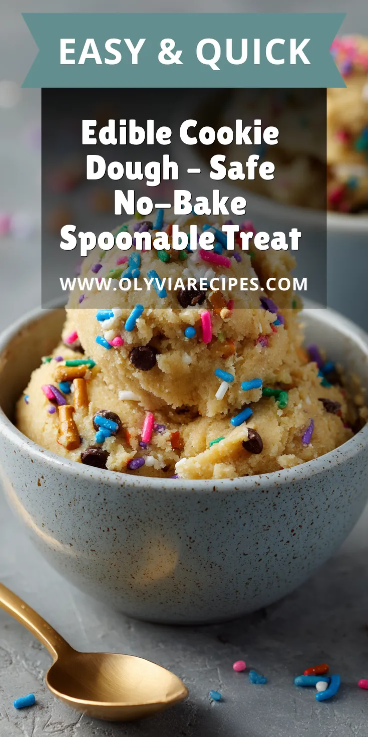 Edible Cookie Dough – Safe No-Bake Spoonable Treat served warm with cozy spices