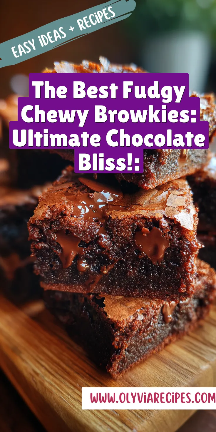 A plate of fudgy chewy browkies with rich chocolate texture