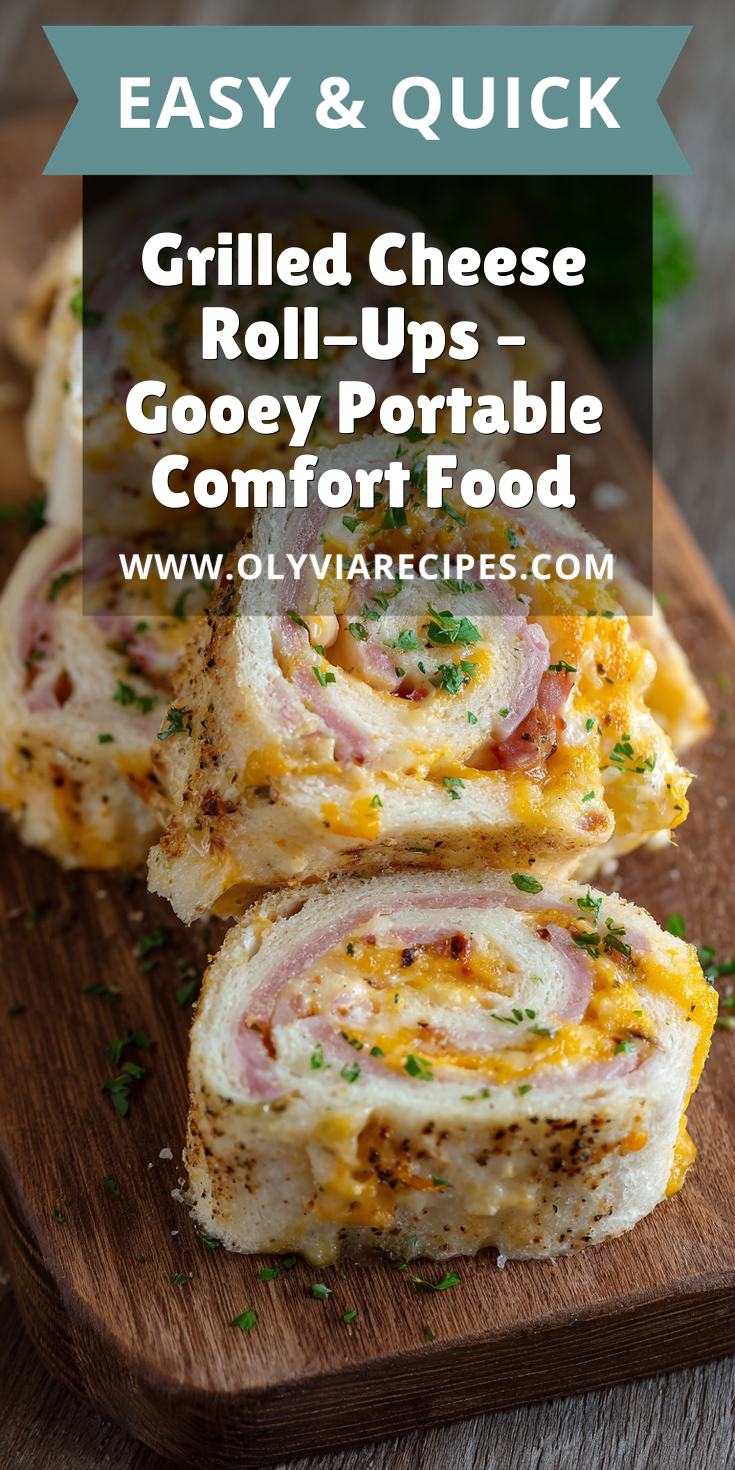 Grilled Cheese Roll-Ups – Gooey Portable Comfort Food served warm with cozy spices
