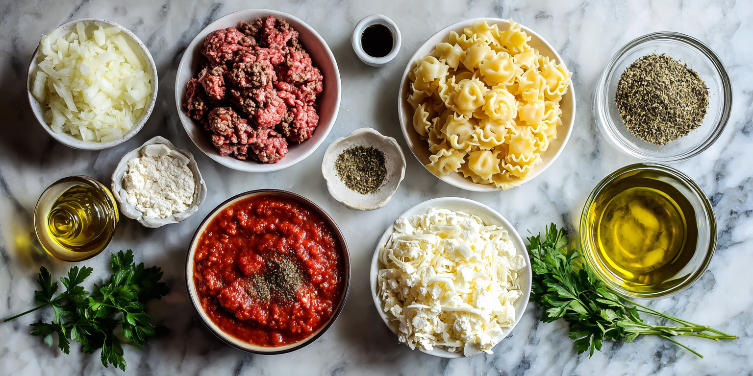 Hearty Beef One-Pot Lasagna Soup – Perfect Weeknight Meal served warm with cozy spices