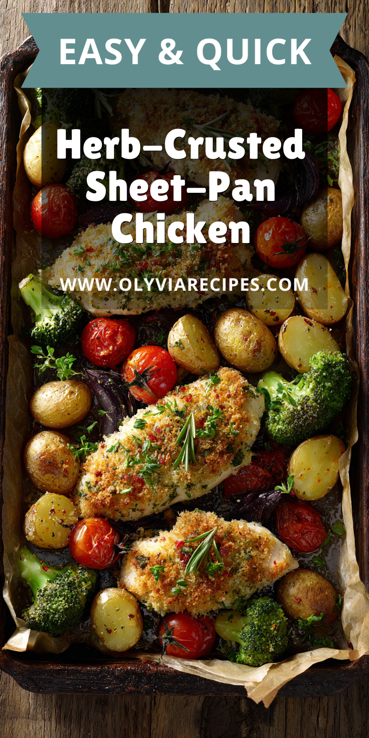 Herb-Crusted Sheet-Pan Chicken served warm with cozy spices
