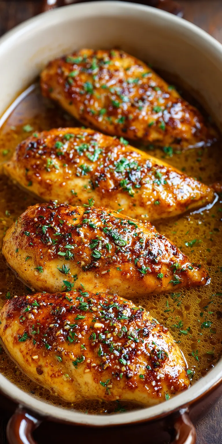 Honey Mustard Glazed Chicken Breasts served warm with cozy spices