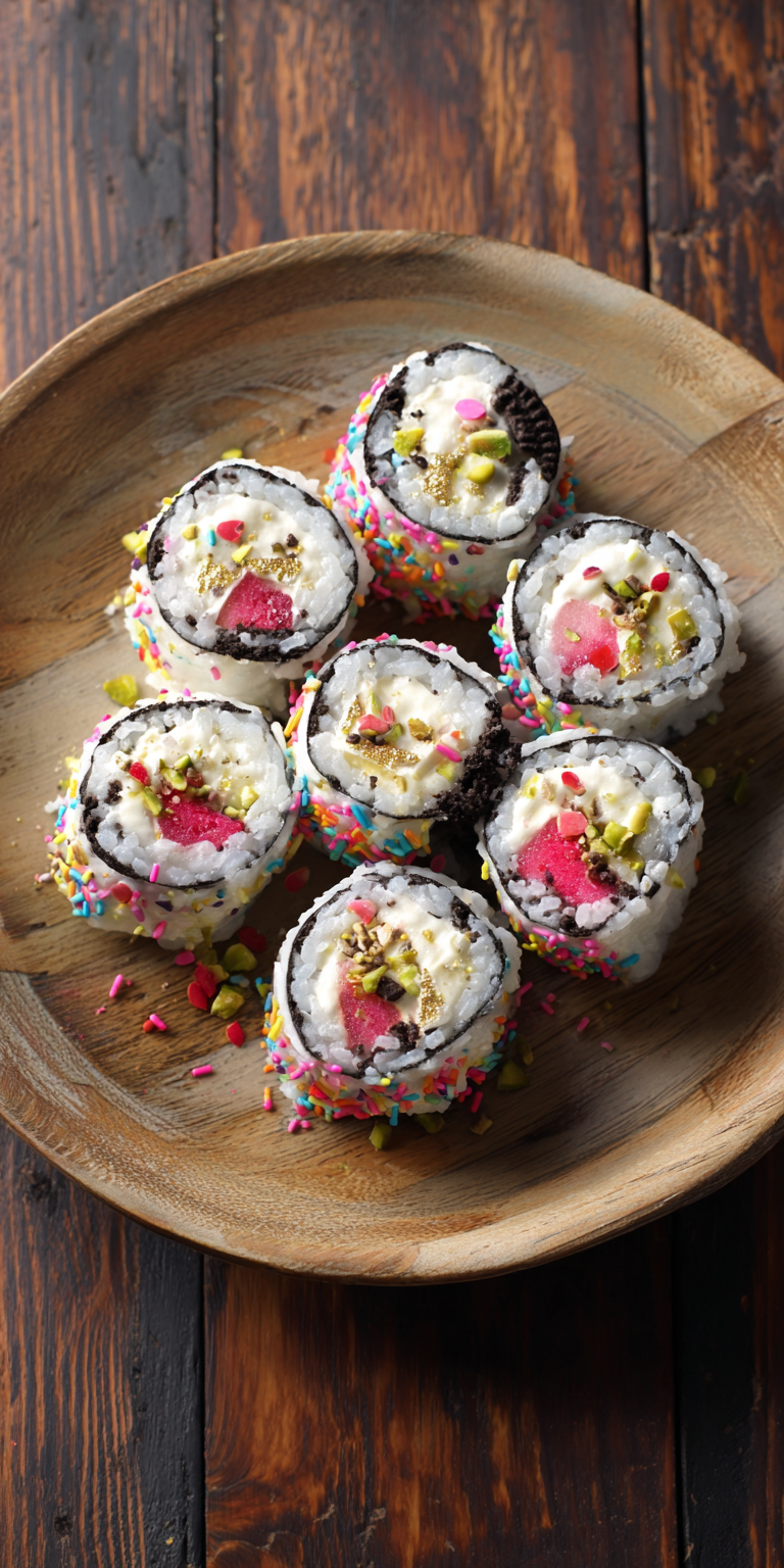 Oreo Sushi Rolls served warm with cozy spices