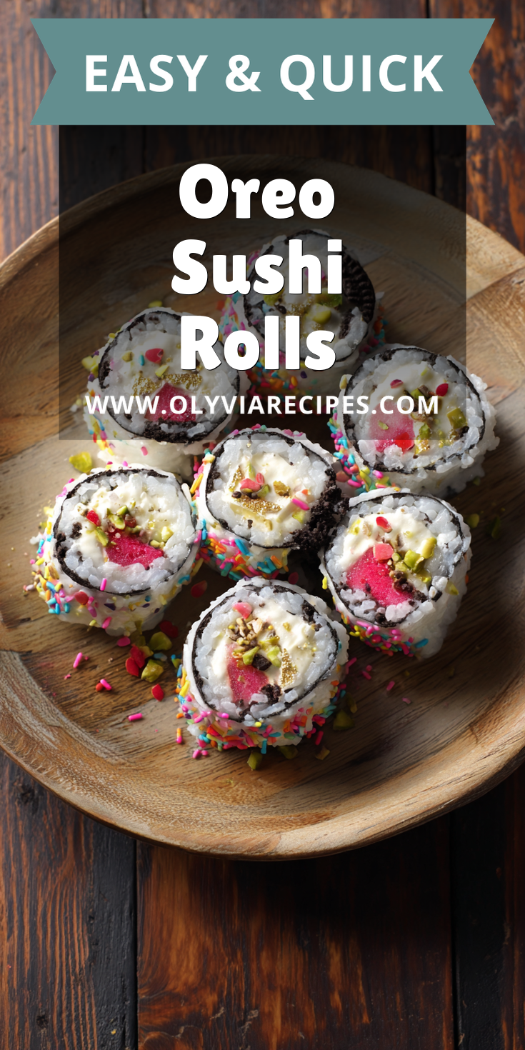 Oreo Sushi Rolls served warm with cozy spices