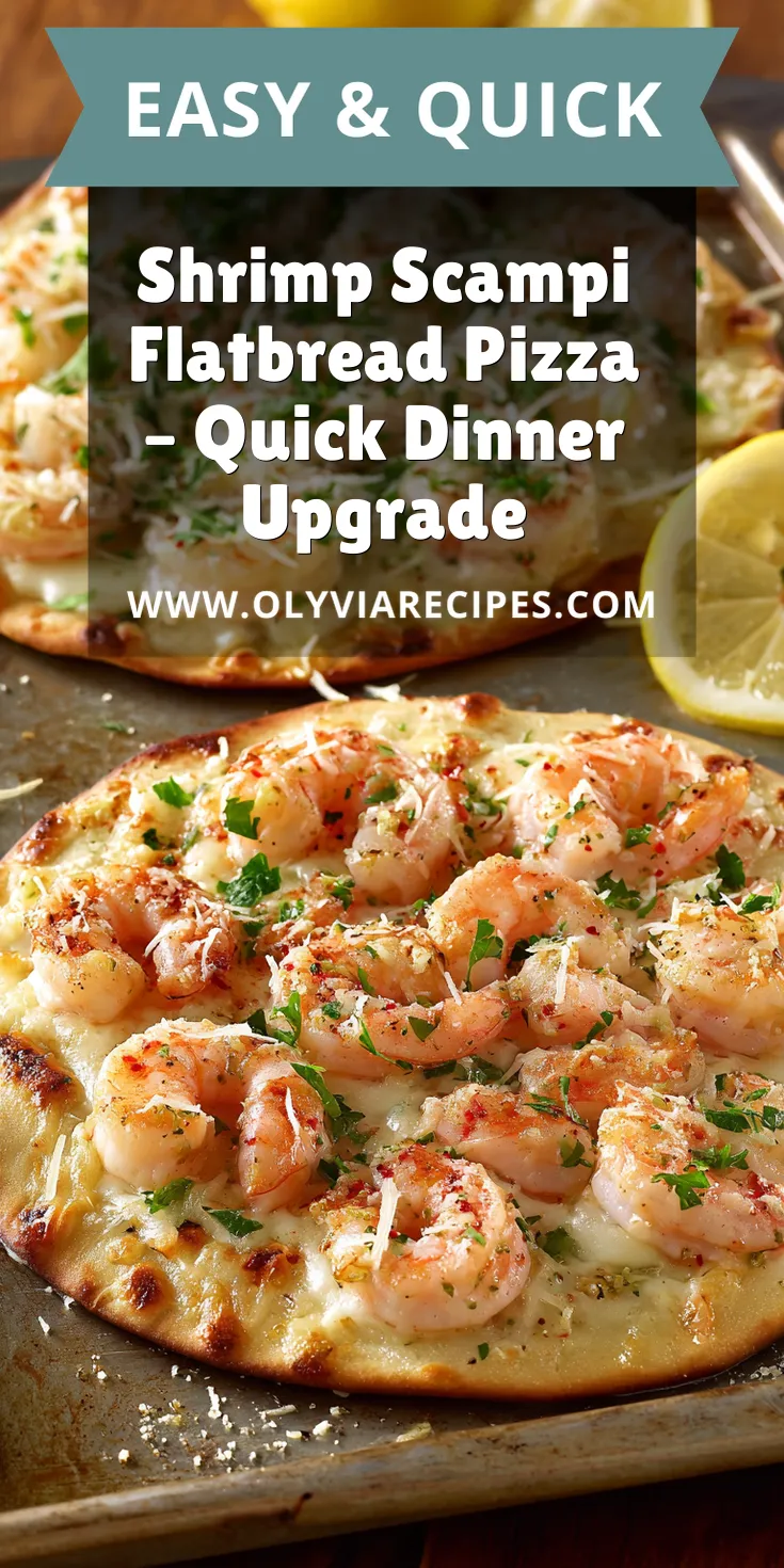 Shrimp Scampi Flatbread Pizza – Quick Dinner Upgrade served warm with cozy spices